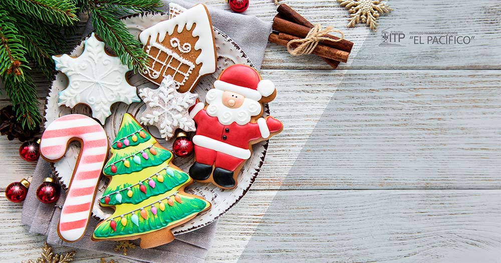 elementos de diseño gráfico en navidad