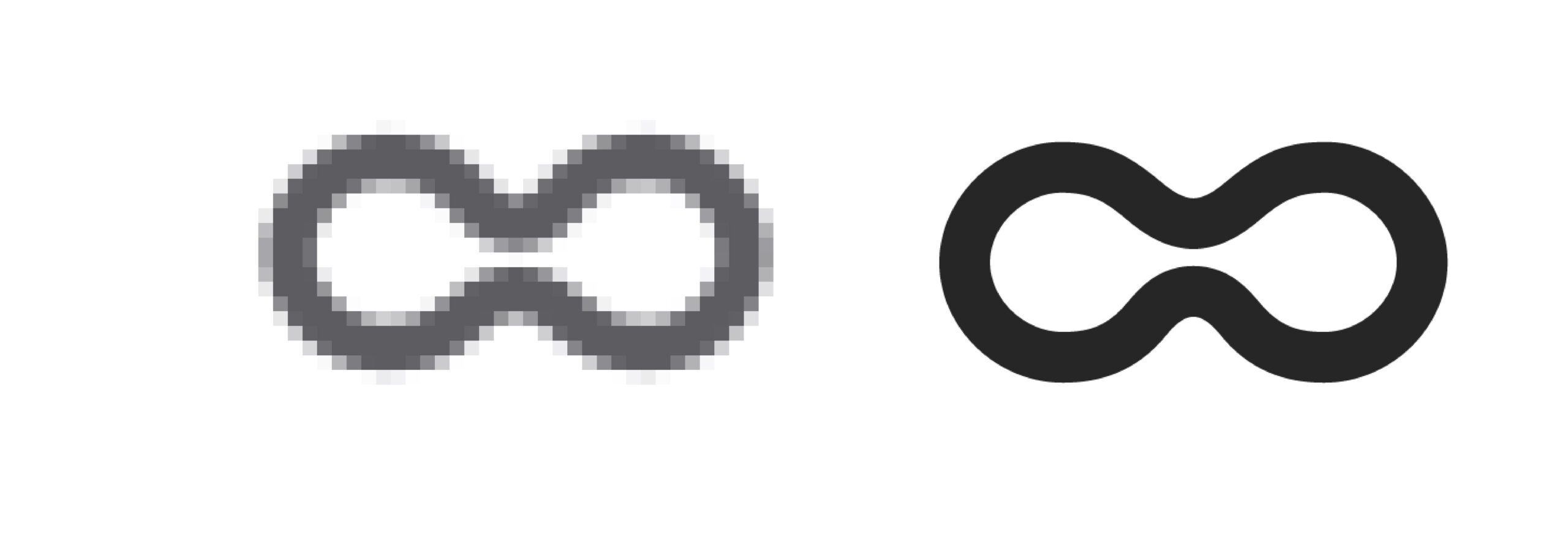 Pixelado vs no vector